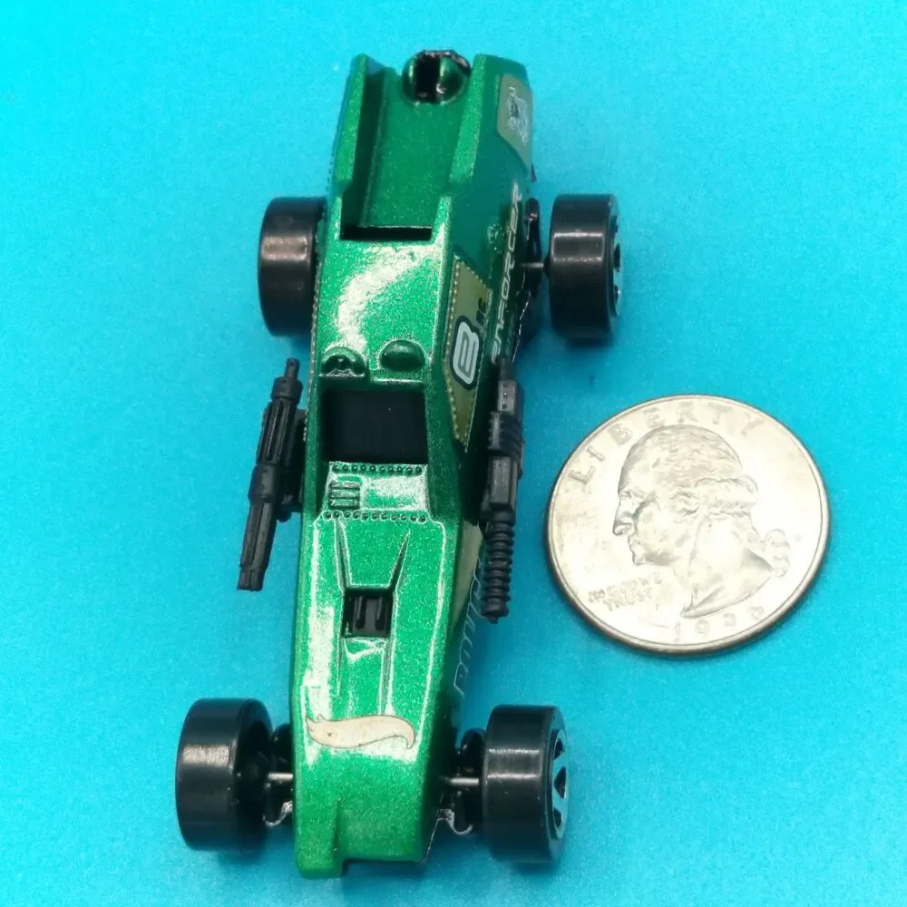 Hot Wheels Enforcer Riot Control Police Car Green Diecast Vehicle Mattel